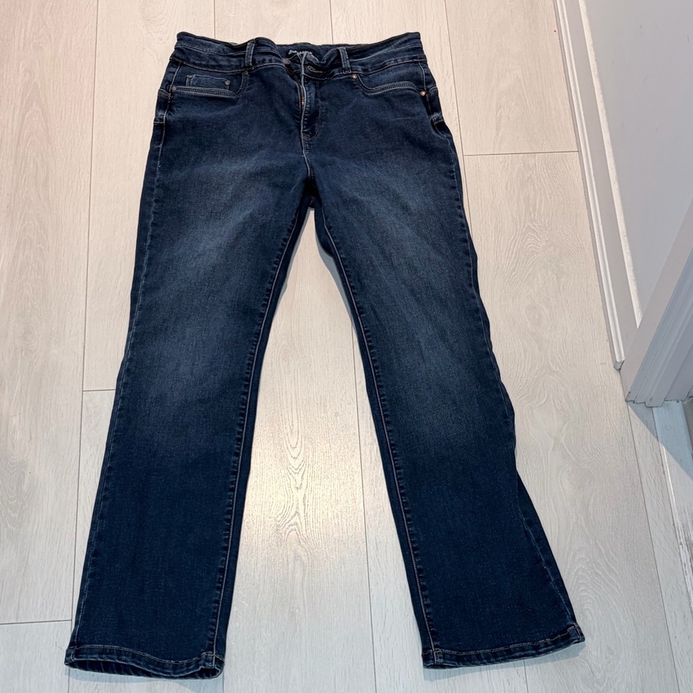 Women's Flare & Wide Leg Jeans - Dark Blue
